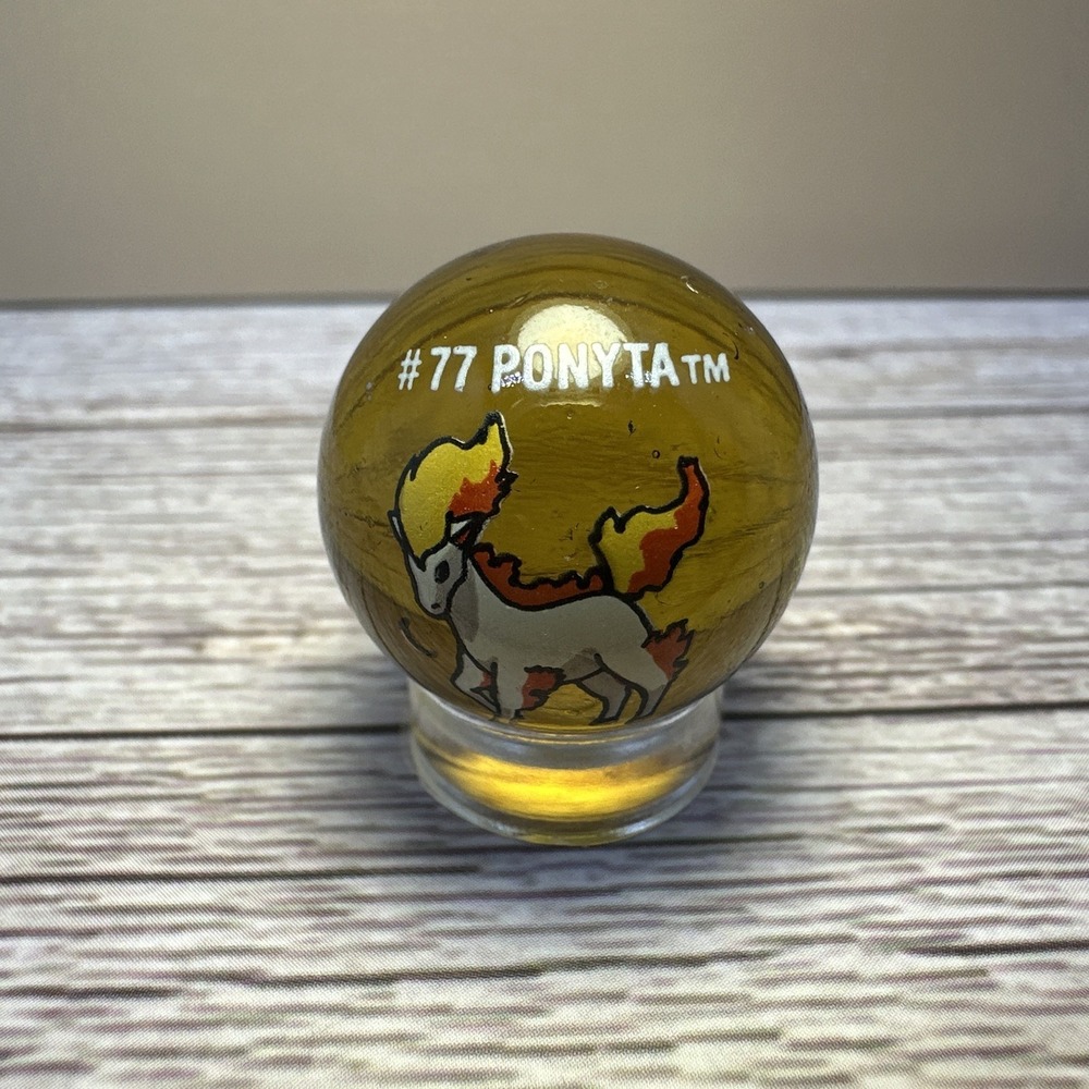 Vintage ToyBiz Pokemon Marble #77 Ponyta